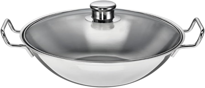 Schulte-Ufer 6659-36 i Wok BO-lang, inkl. Zubehör, 36 cm, Edelstahl