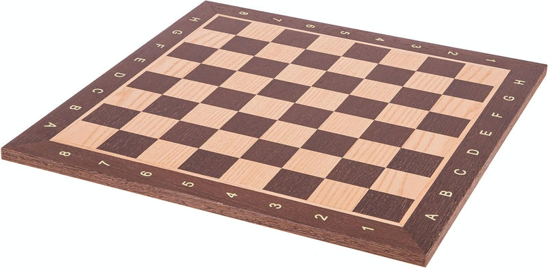 Square - Pro Schach Set Nr. 4 - WENGE - Schachbrett + Schachfiguren Staunton 4 + Kasten - Schachspie