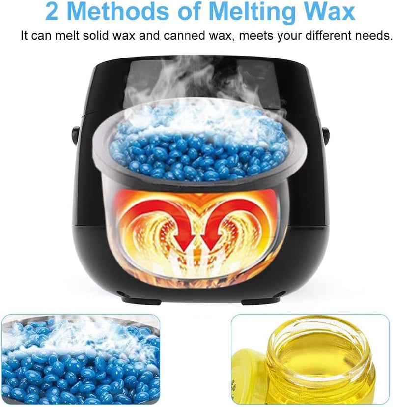 Wachs-Epilierer-Heizung, LED-Haarentfernung Wachs-Heizung Temperaturanzeige Wachs-Heizung mit 400 g