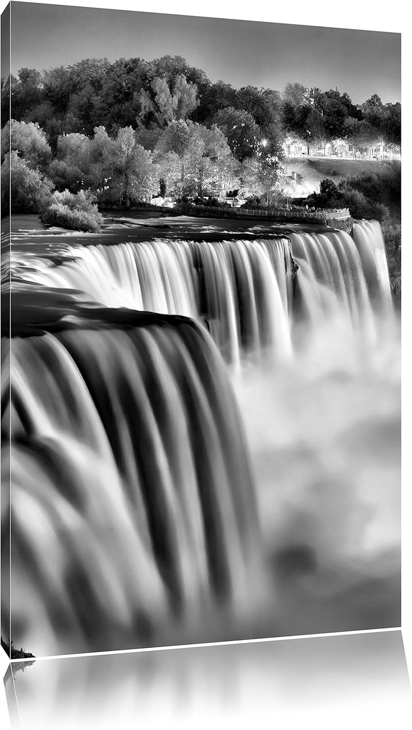 Pixxprint Beeindruckende Niagara Fälle als Leinwandbild/Grösse: 100x70 / Wandbild/Kunstdruck/fertig