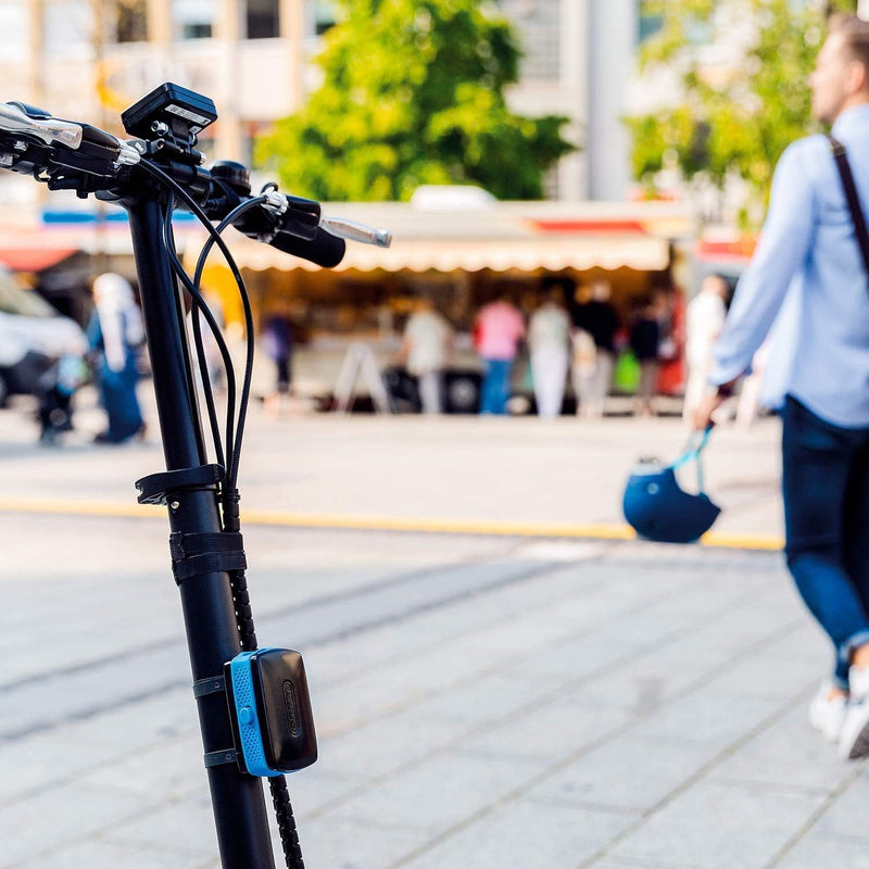 ABUS Alarmbox - Mobile Alarmanlage zur Sicherung von Fahrrädern Blau Einheitsgrösse Bundle mit Spezi