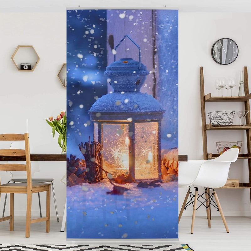 Bilderwelten Raumteiler Winterromantik 250x120cm ohne Halterung 250x120cm without hanger, 250x120cm