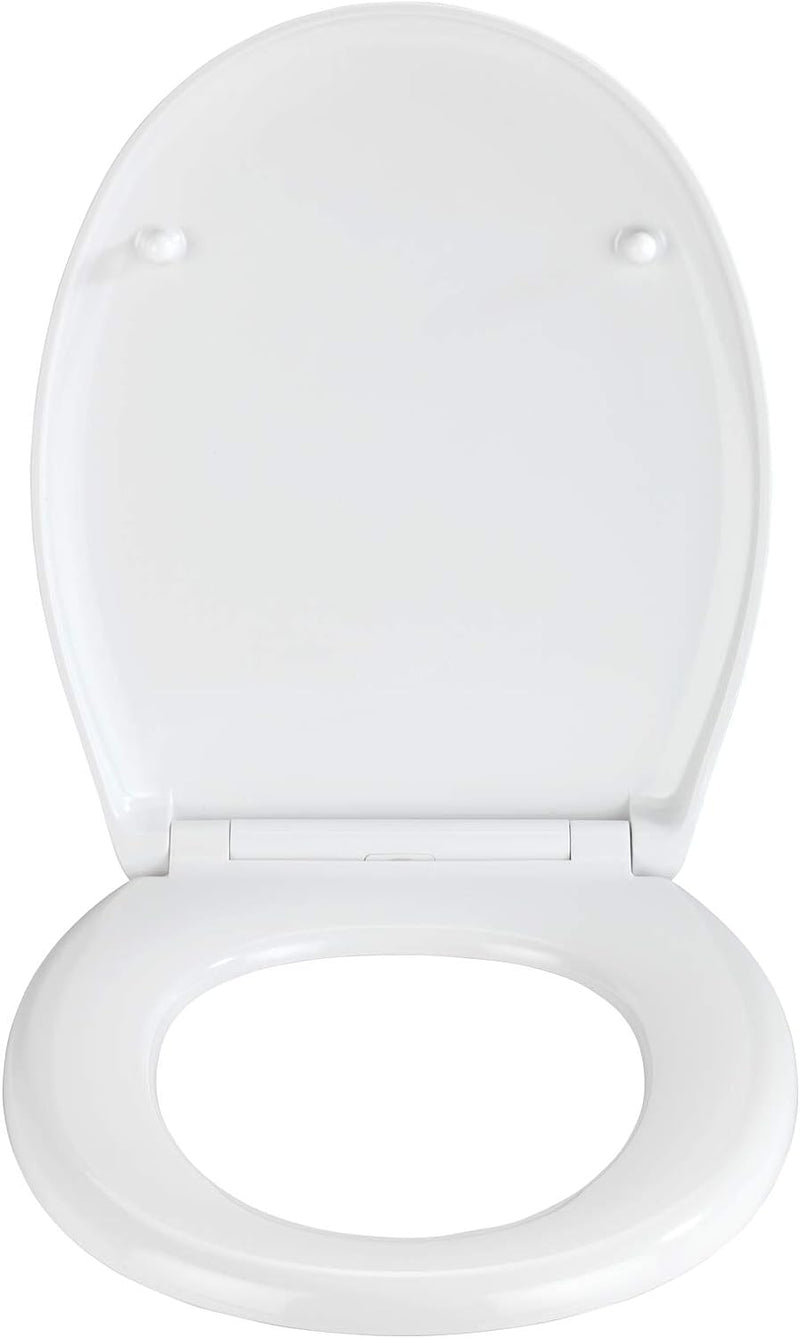WENKO 23575100 Premium WC-Sitz Pyramide (Toiletten-Sitz mit Absenkautomatik, 300 kg Belastung, Durop