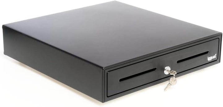 iggual - Geldkassette Abschliessbar IRON - 70 | Kassenschublade mit automatischer oder manueller Öff