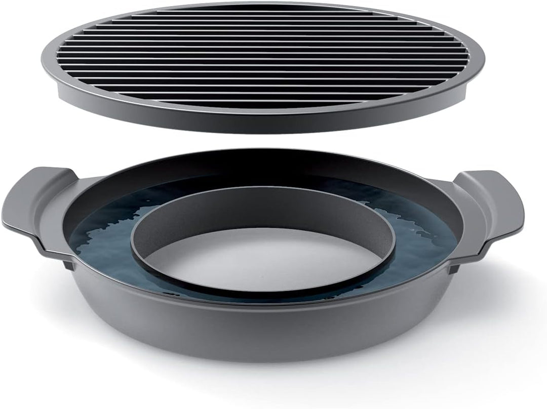 Tescoma Rauchfreie Grillpfanne PREMIUM für Gasherde I Power-Grill PARTY TIME I Gesundes Kochen, Anti