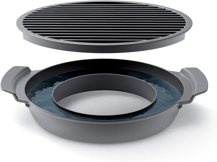 Tescoma Rauchfreie Grillpfanne PREMIUM für Gasherde I Power-Grill PARTY TIME I Gesundes Kochen, Anti