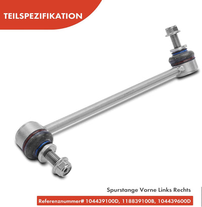 Frankberg 4x Spurstange 2x Koppelstange Vorderachse Links Rechts Kompatibel mit Model 3 5YJ3 2017-20