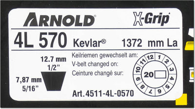 ARNOLD - X-Grip Keilriemen, 4L570, 4511-4L-0570