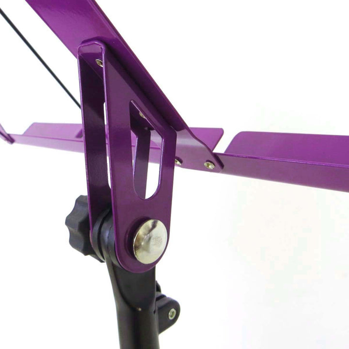 keepdrum MUS3 FL Flieder Notenständer Lila + Tasche + 4 Notenklammern