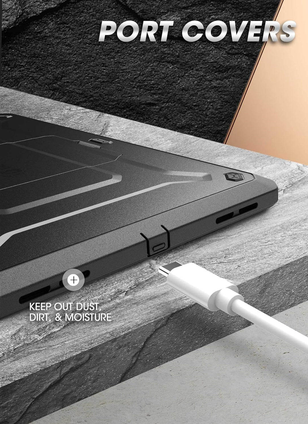SUPCASE Unicorn Beetle Pro Hülle für iPad 10.9" (2022), Bumper Case 360 Grad Schutzhülle Cover mit i