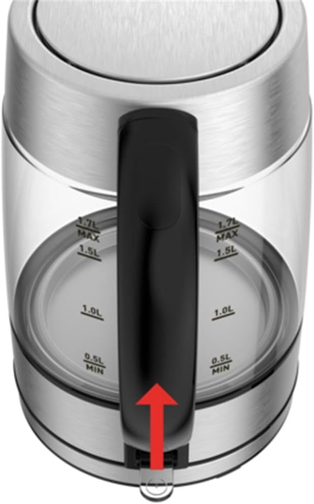 Tefal KI772D electric kettle 1.7 L 2400 W Stainless steel Transparent