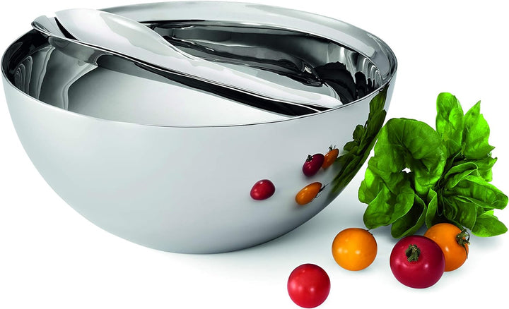 PHILIPPI - Insalata doppelwandige Salatschale mit Besteck - Klassische Form, besondere Funktion - 3,