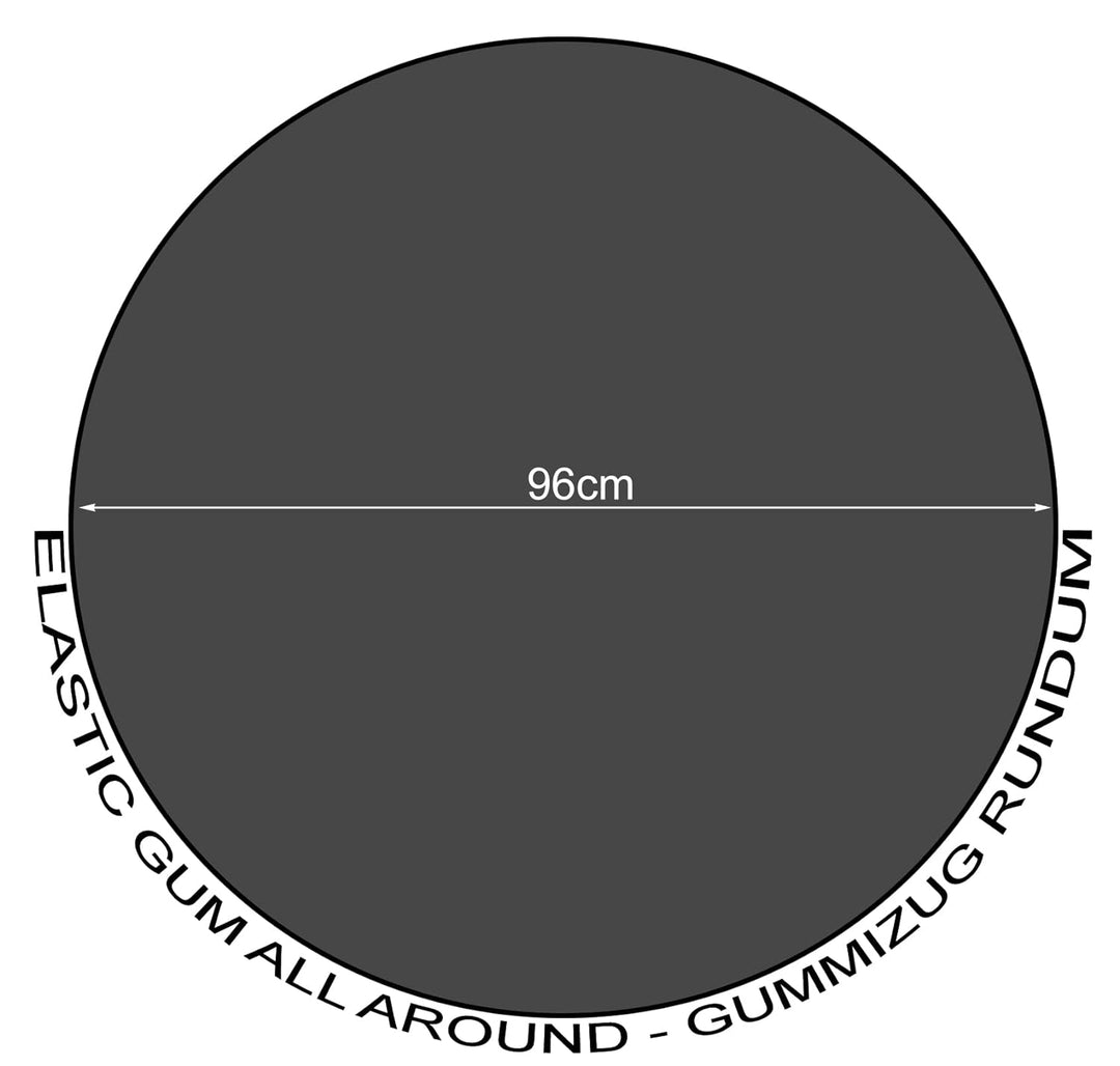 QUICK STAR 2 Stück Fasshaube 60cm aus Polyester PVC Schutzhülle Ölfass Regentonne Stahlfass Fassabde