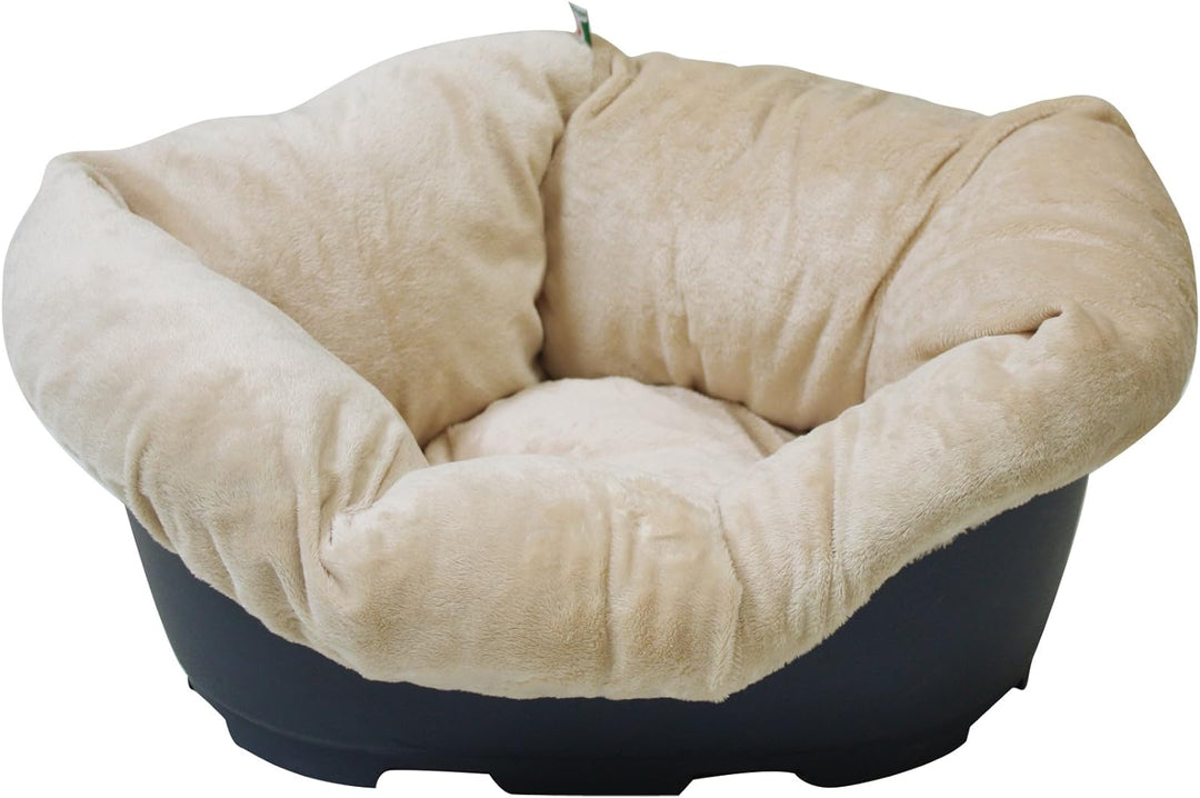 Croci C2078598 Decke Hundebett Velboa 5, 110 x 78 x 32 cm, beige Beige 110 x 78 x 32 cm, Beige 110 x