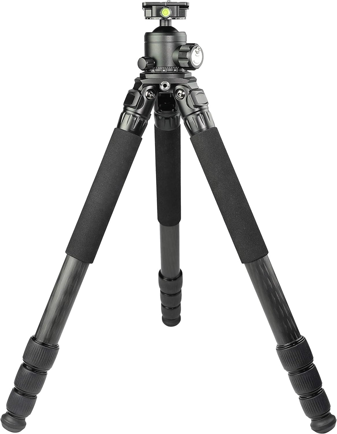 TINKTEEK Pyramid Carbon Kamera Stativ mit Panorama Kugelkopf ohne Mittelsäule 147cm 2kg Tragkraft 20