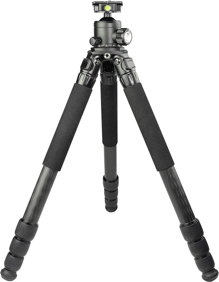 TINKTEEK Pyramid Carbon Kamera Stativ mit Panorama Kugelkopf ohne Mittelsäule 147cm 2kg Tragkraft 20