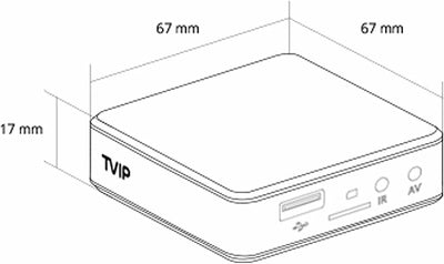 TVIP S-Box v.710 4K UHD Android 11 IP-Receiver HDR, LAN, HDMI, USB, MicroSD