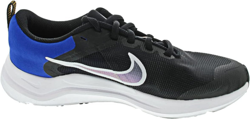 Nike Jungen Downshifter 12 Sneaker 35.5 EU Schwarz Weiss Racer Blue Laser Orange, 35.5 EU Schwarz We