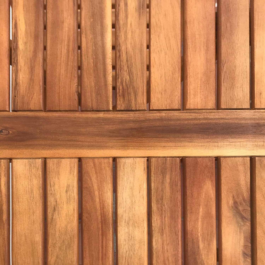 7H Seven House Set für Garten, Terrasse oder Balkon, 1 Tisch und 2 Stühle aus Akazienholz für 2 Pers
