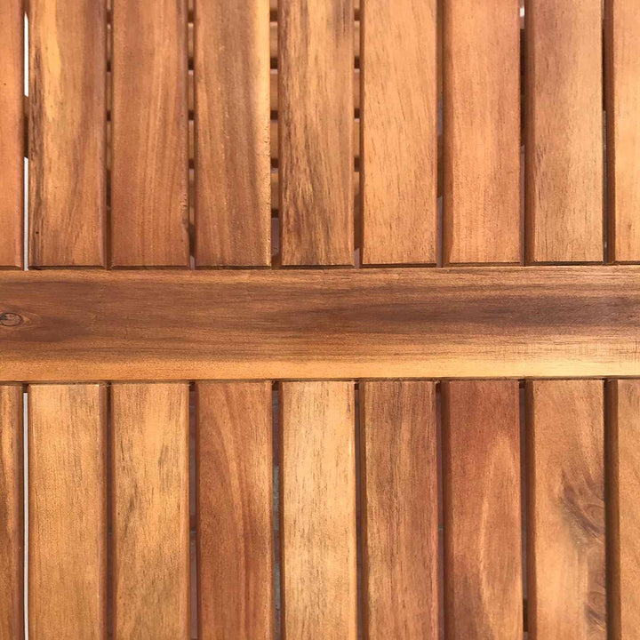 7H Seven House Set für Garten, Terrasse oder Balkon, 1 Tisch und 2 Stühle aus Akazienholz für 2 Pers