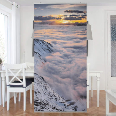 Raumteiler Blick über Wolken und Berge 250x120cm ohne Halterung 250 x 120cm ohne Halterung, 250 x 12