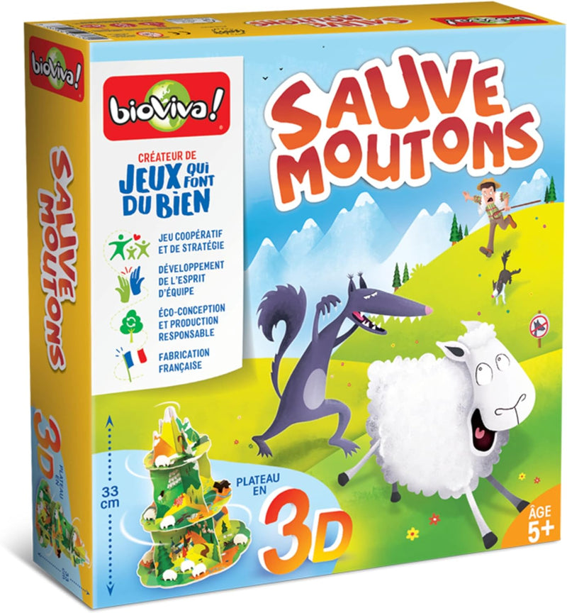 Bioviva 282550 Cooperative Save Sheep Kartenspiel, Mehrfarbig