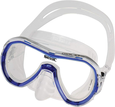 Seac Unisex Jugend Set Giglio MD Valve Schnorchelset mit Maske und Schnorchel mit Wasserausblasventi