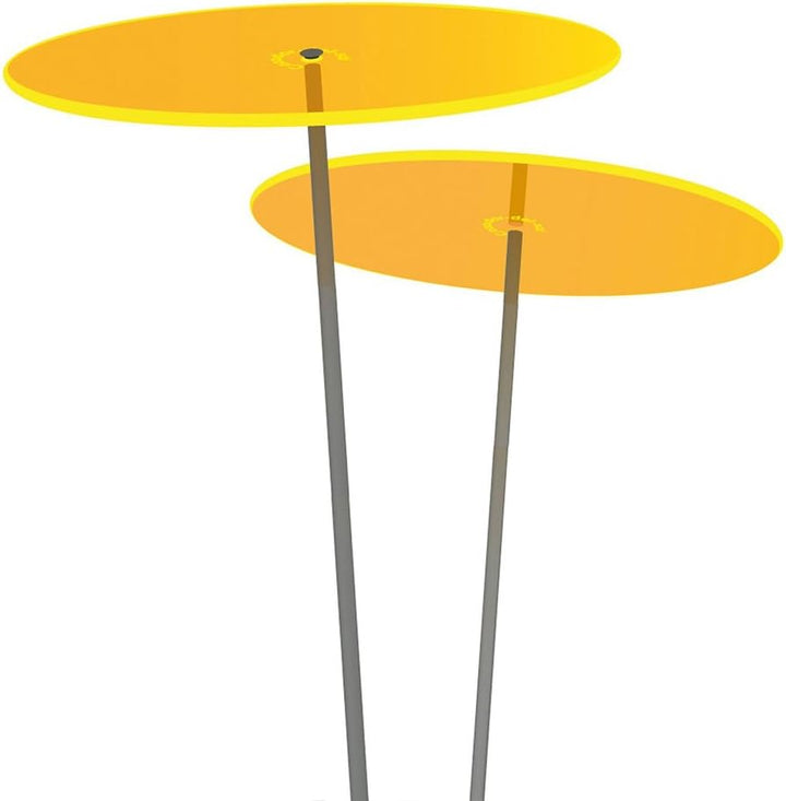 Cazador-del-sol ® - das Original | Duo - Medio | 2 Stück | Sonnenfänger gelb | Durchmesser 15 cm | H