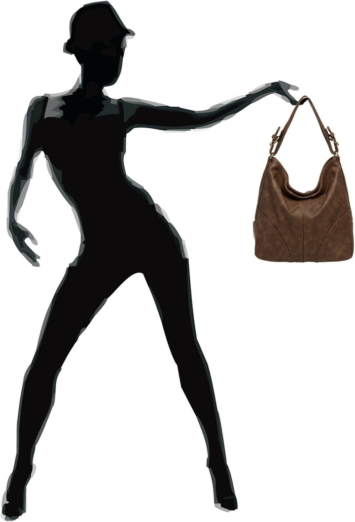 Caspar TS940 Damen Schultertasche Braun, Braun