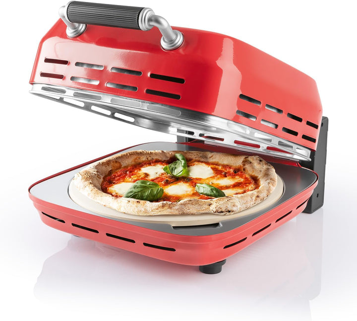 GOURMETmaxx Elektrischer Pizza-Ofen inkl. Pizzastein | Pizza-Maker mit 1800 Watt & Timerfunktion | 3