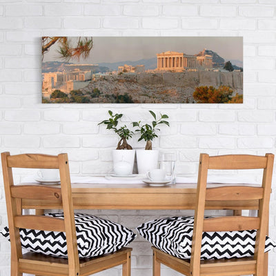 Bilderwelten Leinwandbild - Akropolis - Panorama Quer, 60cm x 180cm, 60cm x 180cm