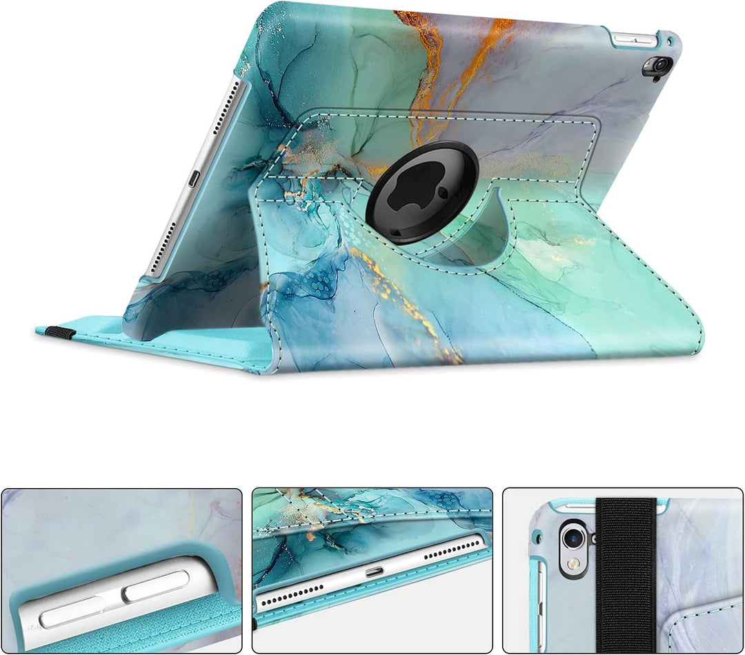 Fintie Hülle für iPad Pro 9.7 Zoll - 360 Grad Rotierend Stand Cover Case Schutzhülle Tasche mit Auto
