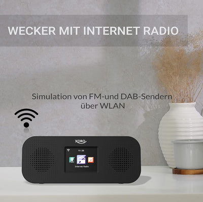 Digitales WLAN Internet Radio XORO HMT 425 mit 2.8" Zoll Farbdisplay, Bluetooth 4.1, Spotify Connect