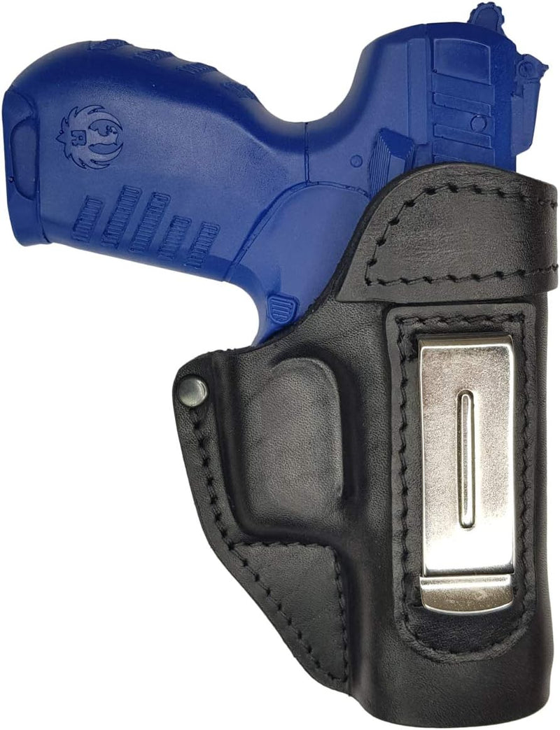 VlaMiTex IWB 2 Leder Holster für Walther P22 P22Q / PK380 / Ruger SR 22 Verdeckte/Versteckte Tragewe