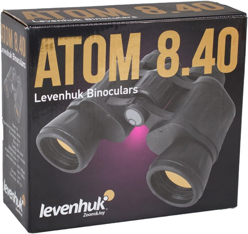 Levenhuk Atom 8x40 Ultrakompaktes Fernglas mit Vollvergüteter BK-7 Glasoptik für Naturgetreue Bilder