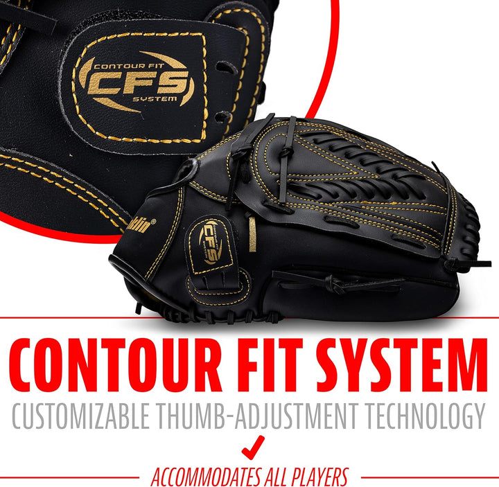 Franklin Sports Baseball and Softball Glove - Field Master - Baseball and Softball Mitt - Adult and