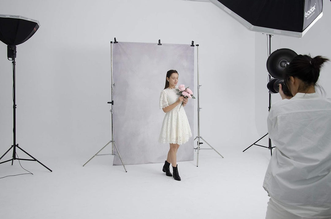 Kate 2,5x2,5m Fotografie Hintergründe Graue Foto Hintergründe Mikrofaser Textur Porträt Hintergrund