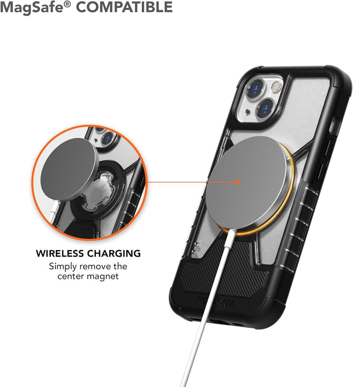 ROKFORM - iPhone 13 Hülle, Doppelmagnet oder und Dreh Verriegelung, iPhone 13 Handyhülle nach Militä