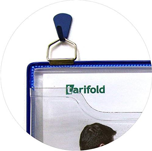 Hängender Deckel tarifold DIN A4 Metallring Querformat Packung mit 5 Einheiten Farbe blau