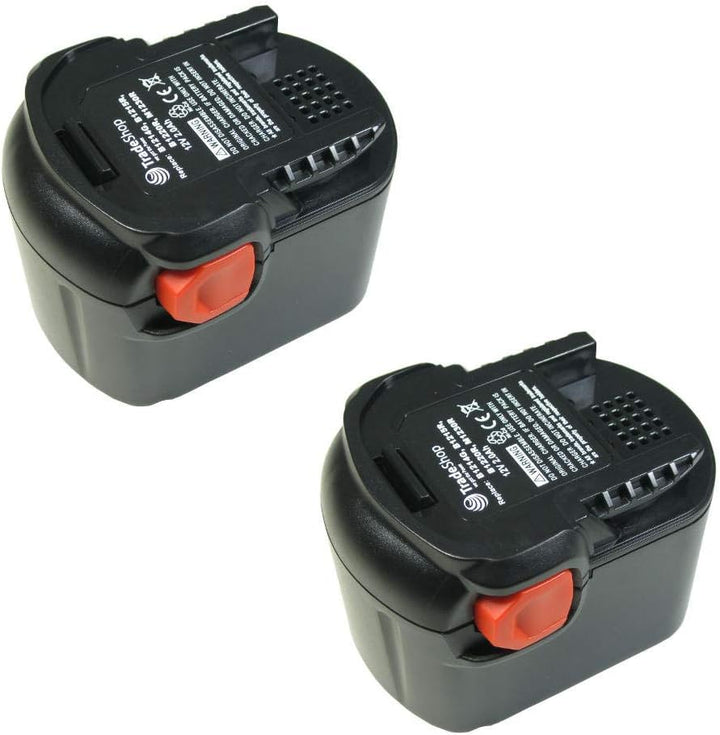 2x Hochleistungs Ni-MH Akku, 12V / 2000mAh ersetzt 0700980320, B-1215-R, B-1220-R, M-1230-R für B-12