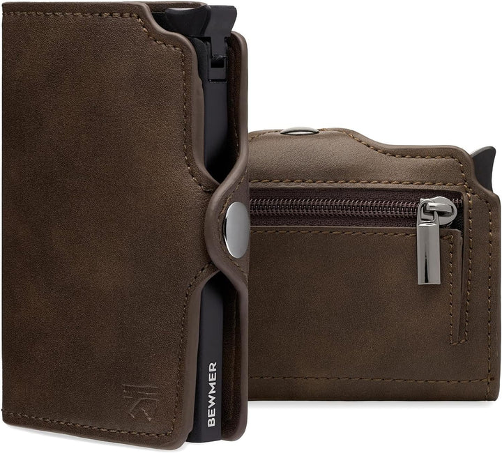 BEWMER 1 Geschütztes Kartenetui | Slim Wallet für Männer und Frauen | Kartenhalter mit RFID-Schutz u