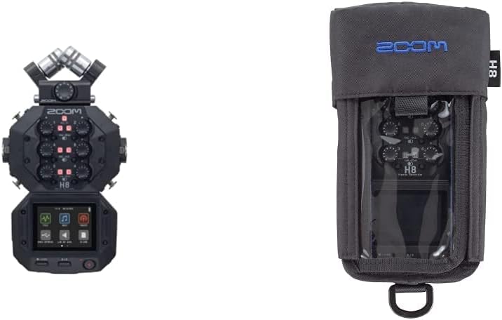Zoom H8 – 12-Tracker-Aufnahmegerät – 1 x abnehmbares XY-Mikrofon, 4 x XLR-Eingänge und 2 x XLR-Combo