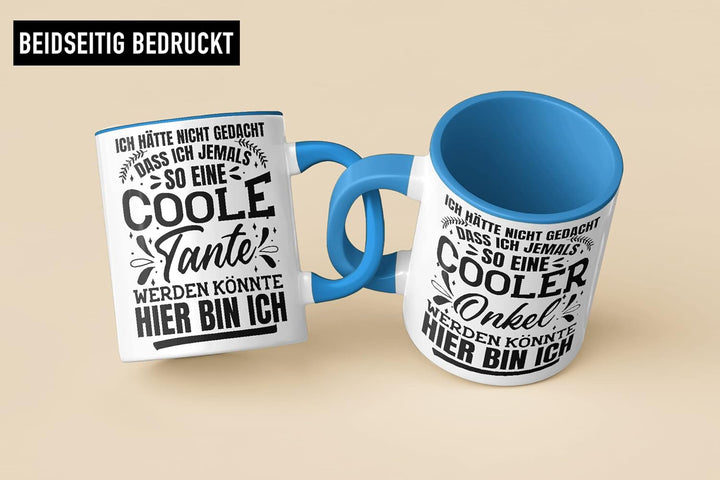 Trendation - Beste Tante und Onkel Geschenk Tasse Set Kaffeetassen Geschenke Weihnachten (Blau), Bla