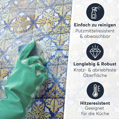 Fliesen überkleben - CREATISTO Klebefliesen Fliesenfolie I Klebefolie Fliesen Folie selbstklebend -