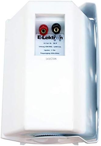 E-Lektron EWL5P Stereo passiv Lautsprecher Paar inkl. Wandhalter für innen und aussen - 5" 125W - We