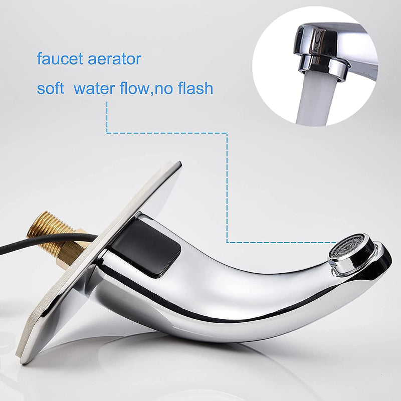 Gangang Berührungsloser Wasserhahn,Hochwertig Infrarot Sensor Kaltwasser Wasserhahn,Automatik Wascht