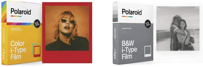 Polaroid Color Film für i-Type - Color Frame - 6214 & Polaroid B&W Film für i-Type - 6001 Bundle mit