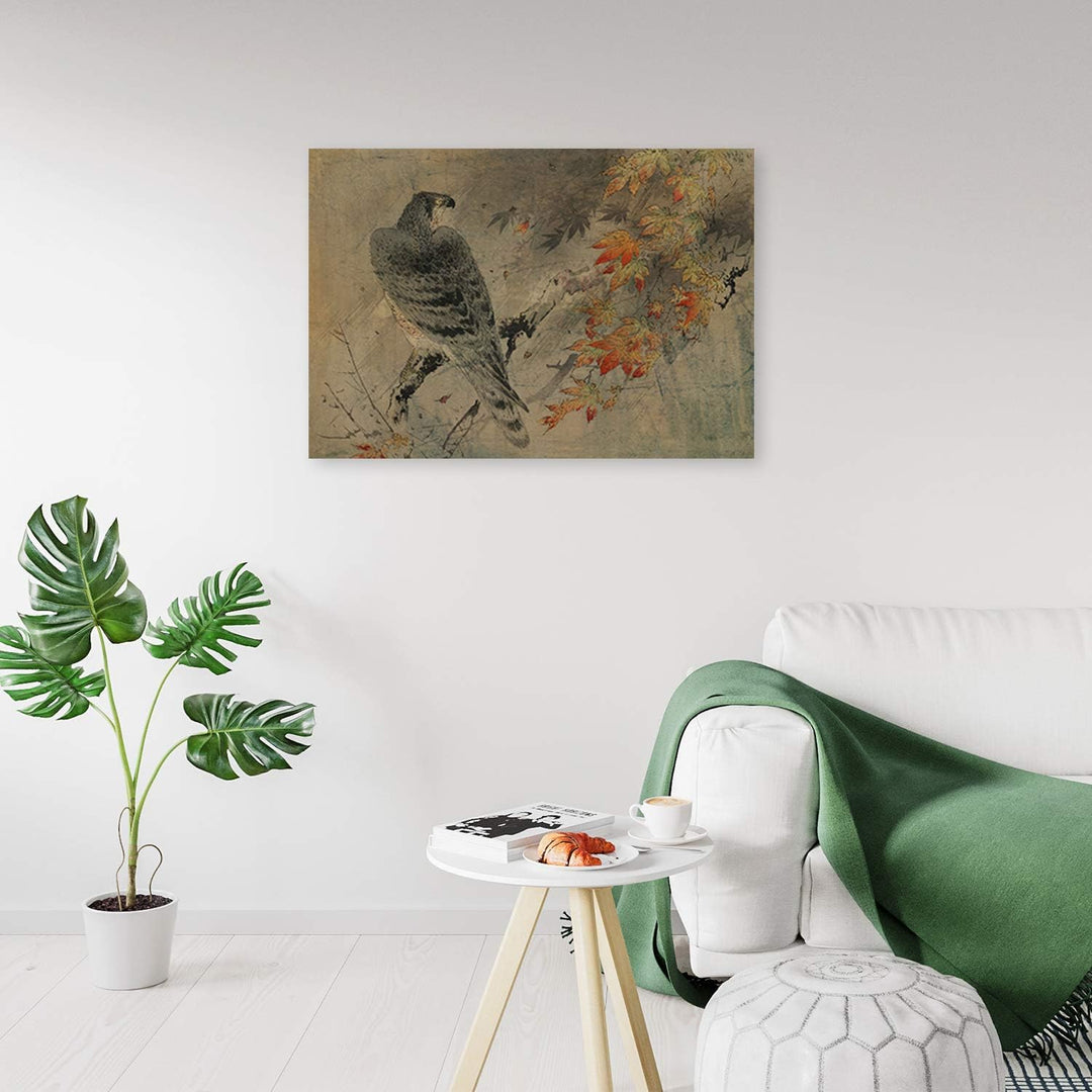 Wandbild XXL Vogel Deko Kunst Bilder Natur Beige 120x80 cm M14246 120x80 cm, M14246 120x80 cm