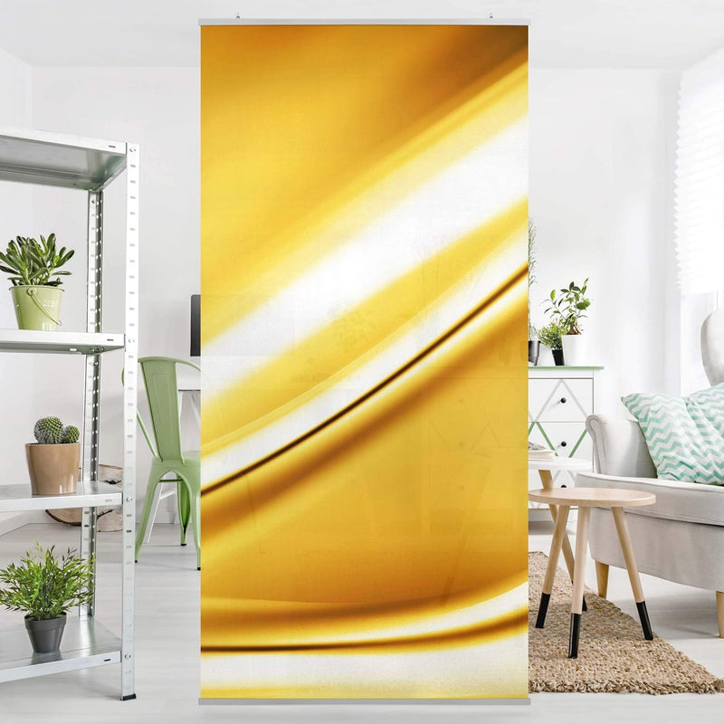 Bilderwelten Raumteiler Golden Glow 250x120cm ohne Halterung 250x120cm without hanger, 250x120cm wit