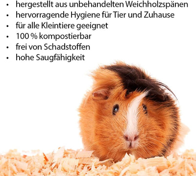 camping.parts Premium Tierstreu Kleintierstreu Tiereinstreu Einstreu Streu Holzspäne Sägespäne Hobel